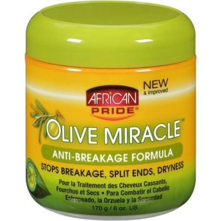 African Pride Olive Miracle – Anti-Breakage Crème voor Alle Haartypes (170g)