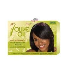 Vital Olive Oil Relaxer Kit – Verzachtende Behandeling voor Gekruld Haar