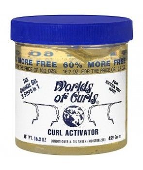 World of Curls Curl Activator – Hydraterende Gel voor Extra Droog Haar (480ml)