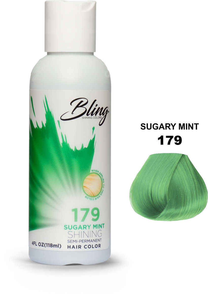 Bling Semi Permanent Haarverf – Sugary Mint voor Duidelijke Kleur (118ml)