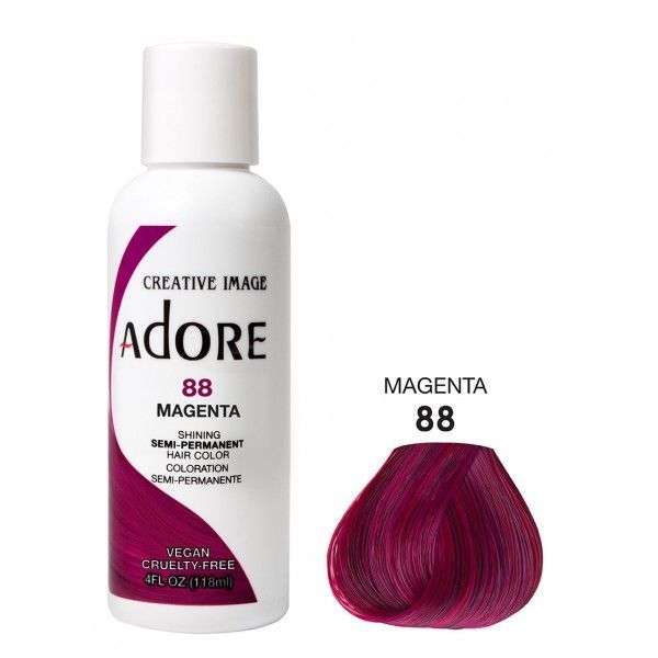 Adore Semi-Permanente Haarkleur 88 – Stralende Magenta (118ml)