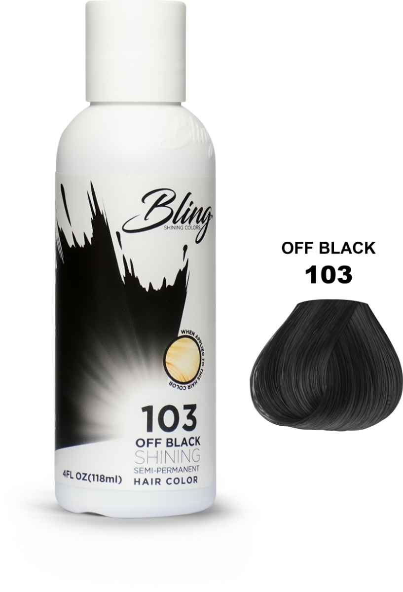 Bling Semi-Permanent Haarkleur – Diep Zwart voor Alle Haartypes (118 ml)