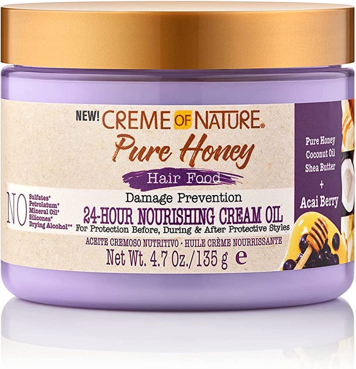 Creme of Nature Haarvoeding – 24-Uur Voedende Crème-Olie (135g)