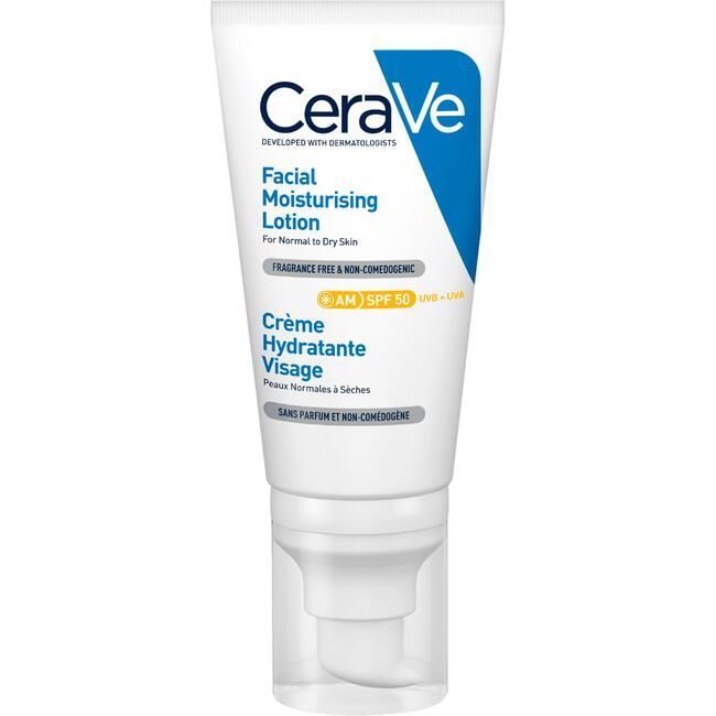 CeraVe Gezichtscrème – Hydraterende Lotion met SPF 50 (52ml)