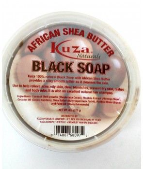Kuza Zwarte Zeep – Verzorging voor Acne en Vette Huid (227g)