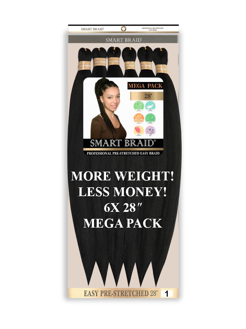 Smart Braids Pre-Stretched – Professionele Haar Extensions (6x)
