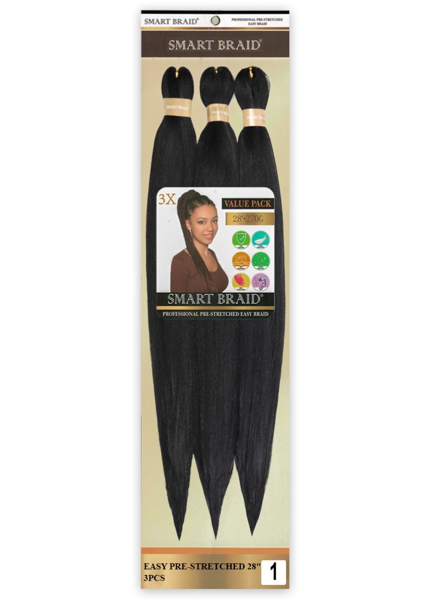 Smart Braid Vlecht Haar – Vooraf Gestrekt 28 Inch (3x)