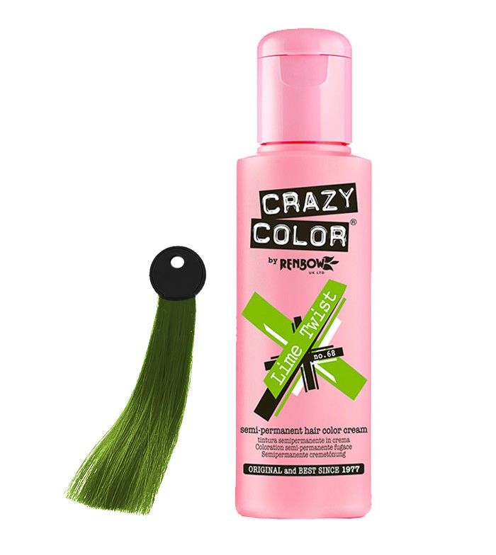Crazy Color Lime Twist – Semi-Permanente Haarkleur voor Opvallende Looks (100ml)