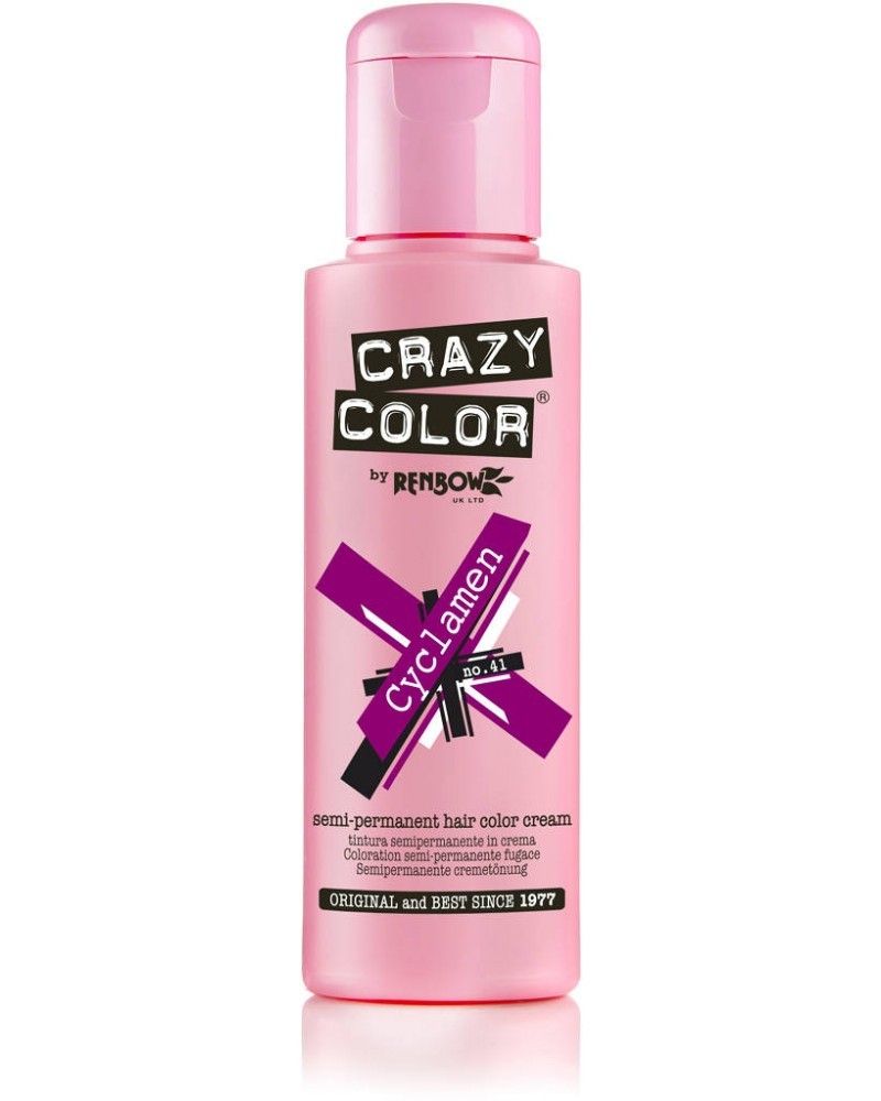 Crazy Color Cyclamen – Semipermanente Haarkleur voor Stralend Haar (100ml)