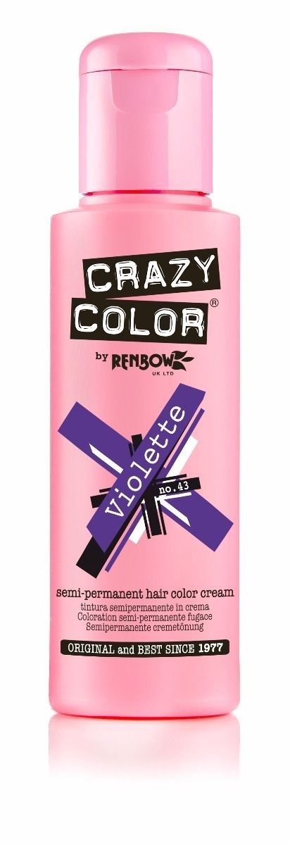 Crazy Color Violette – Semi-Permanente Haarkleur voor Stralend Haar (100ml)