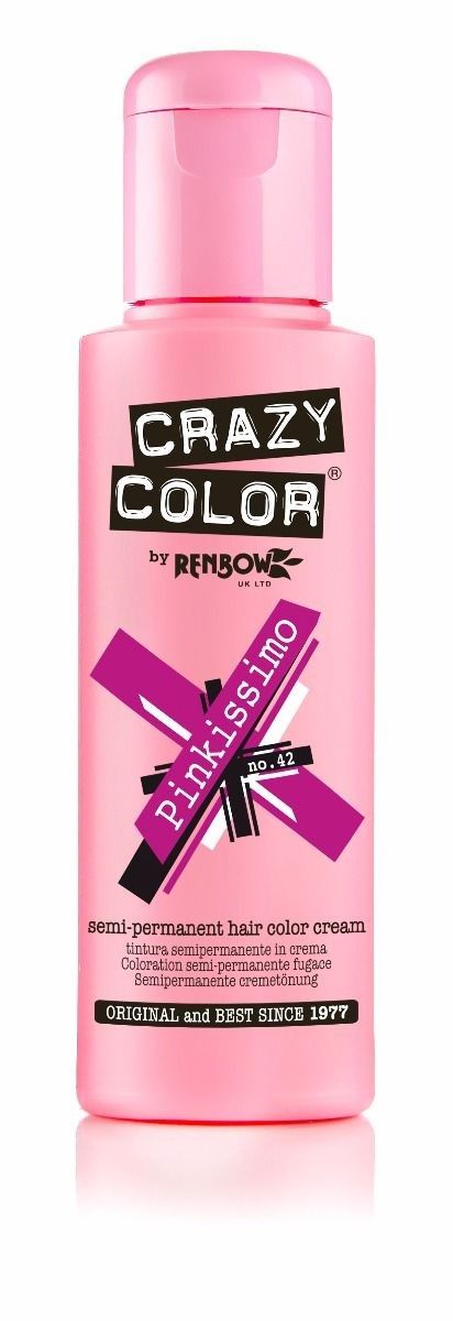 Crazy Color Pinkissimo – Semi-Permanente Haarkleur voor Opvallend Haar (100ml)