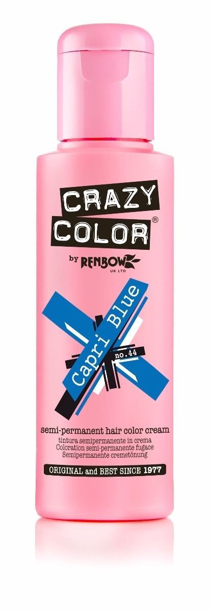 Crazy Color Capri Blue – Semi-Permanente Haarkleur voor Stralend Haar (100ml)