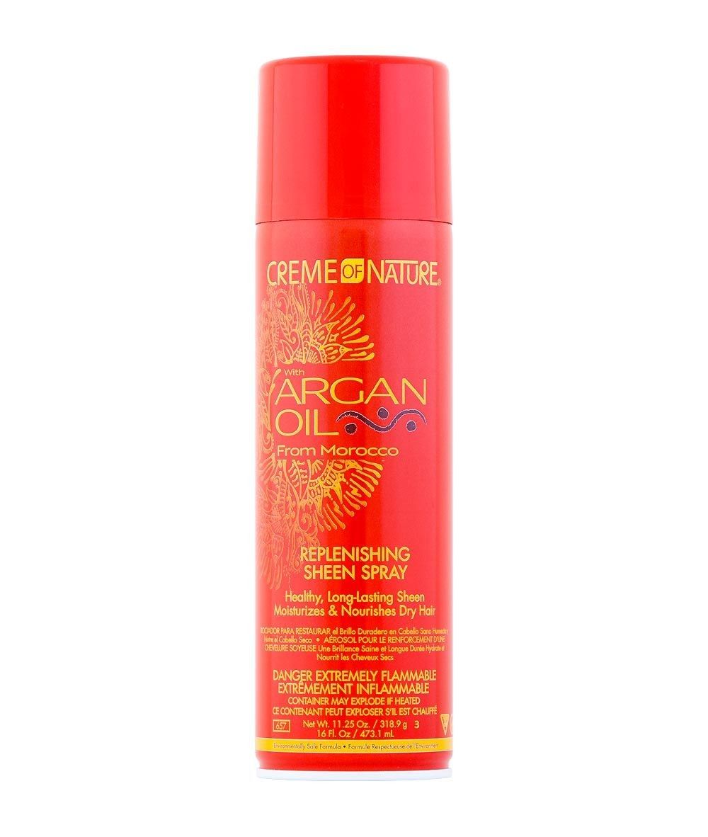 Creme Of Nature Argan Oil – Verzorgende Sheen Spray voor Alle Haartypes (318ml)