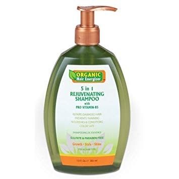 Organic Hair Energizer 5 in 1 Shampoo – Voedende Shampoo voor Alle Haartypes (385ml)