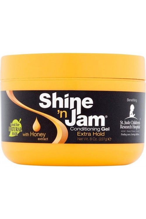 Ampro Shine 'N Jam Conditioning Gel – Extra Hold voor Natuurlijke Haar (227g)