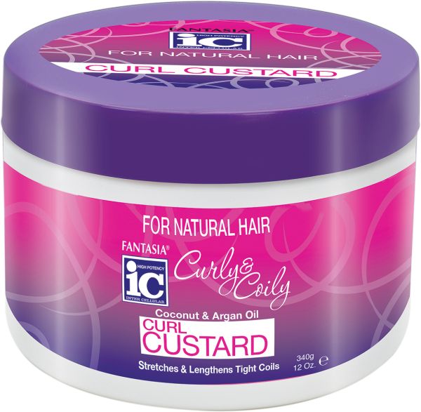 Fantasia IC Curly & Coily Custard – Hydraterende Gel voor Krullend Haar (340g)