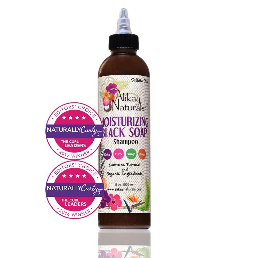 Alikay Naturals Shampoo – Voedende Zwarte Zeep voor Alle Haartypes (236ml)