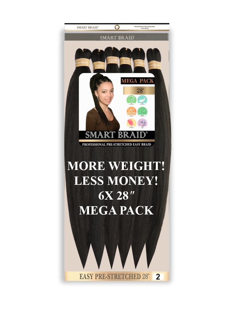 Smart Braids Pre Stretched – Professionele Haarextensions (6x 28 Inch)