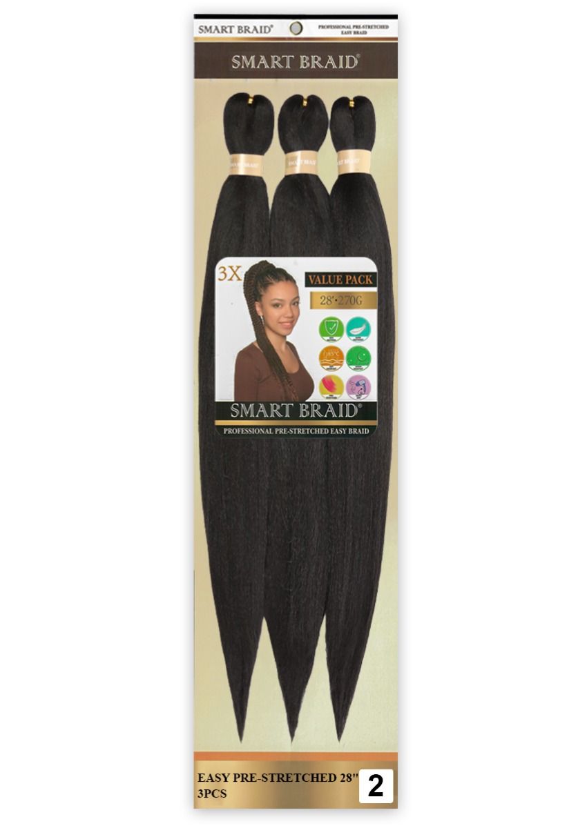 Smart Braid Pre Stretched – Professionele Vlecht Haar voor Alle Haarsoorten (28 inch)