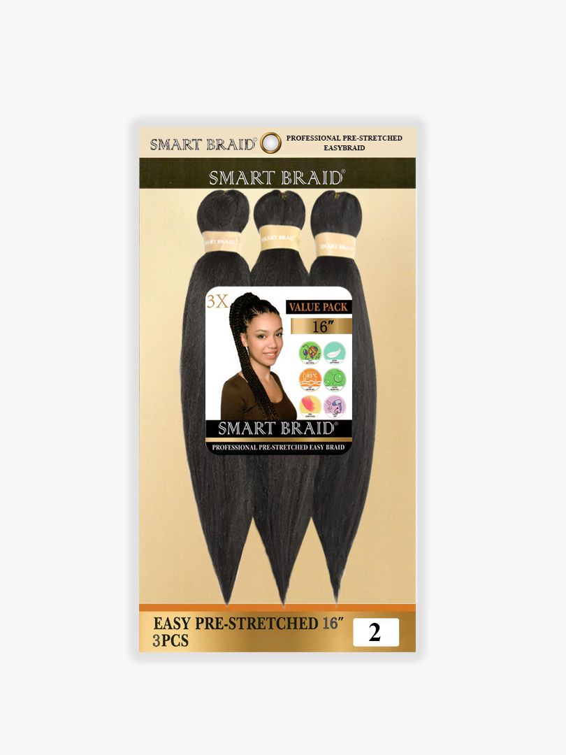 Smart Braids Pre Stretched – Professionele Haarvlecht 16 Inch (3x)