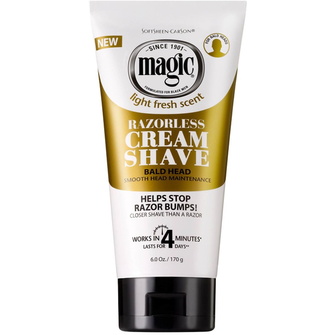 Magic Razorless Cream Shave – Voor Gladde Hoofdhuid (170g)