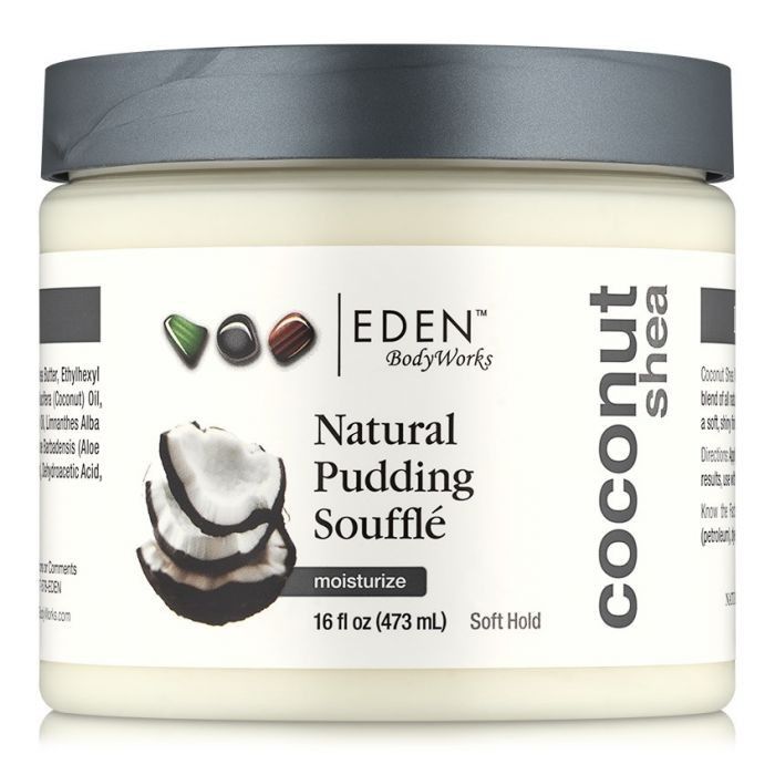 Eden Bodyworks Coconut Shea Pudding Soufflé – Hydraterende Crème voor Droog Haar (473 ml)