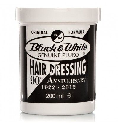 Black and White Haarpomade – Styling voor Alle Haartypes (200ml)