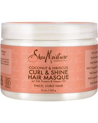 Shea Moisture Haarmasker – Hydraterende Glans voor Krullend Haar (340g)