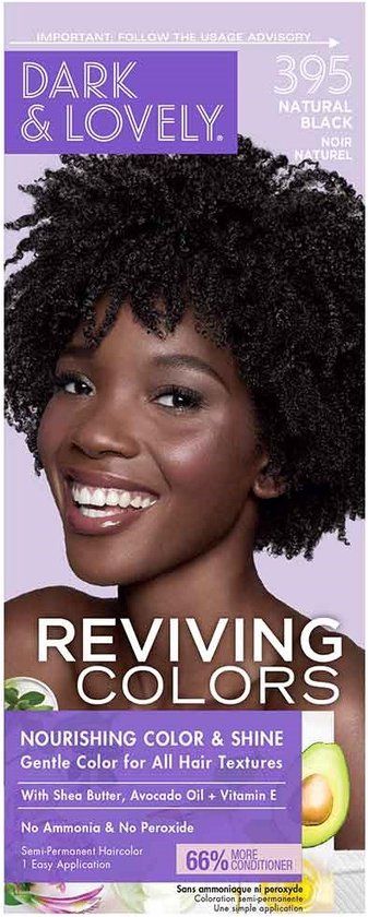 Dark and Lovely Kleur – Verfrissende Semi-Permanente Haarverf voor Alle Haartypes (395)