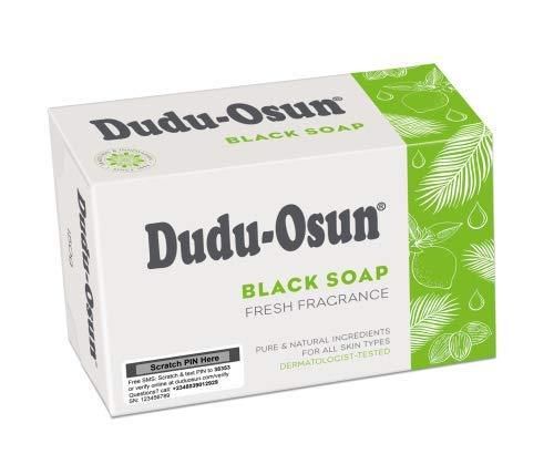 Dudu Osun Zwarte Zeep – Frisse Geur voor Alle Huidtypes (150g)