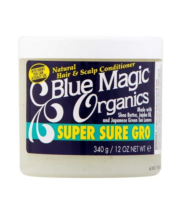 Blue Magic Organics Super Gro – Hydraterende Crème voor Alle Haartypes (340g)