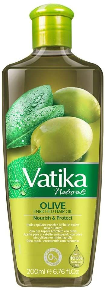 Dabur Vatika Olijfolie Haarolie – Voeden en Beschermen (200ml)
