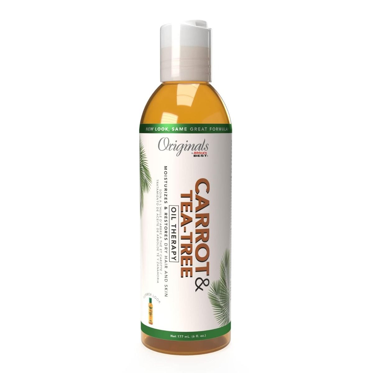 Africa's Best Organics Carrot T-Tree Oil – Voedende Therapie voor Haar en Huid (177ml)