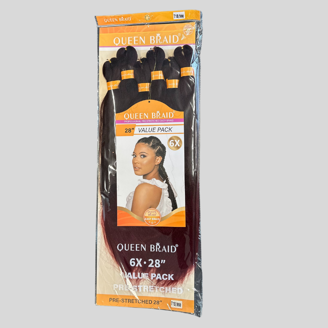 Queen Braids Pre Stretched – Eenvoudige Vlechten voor Alle Haartypes (28")
