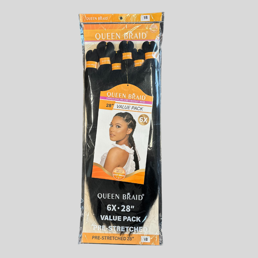 Queen Braids Pre Stretched – Gemakkelijke Vlechten voor Alle Haartypes (28'')