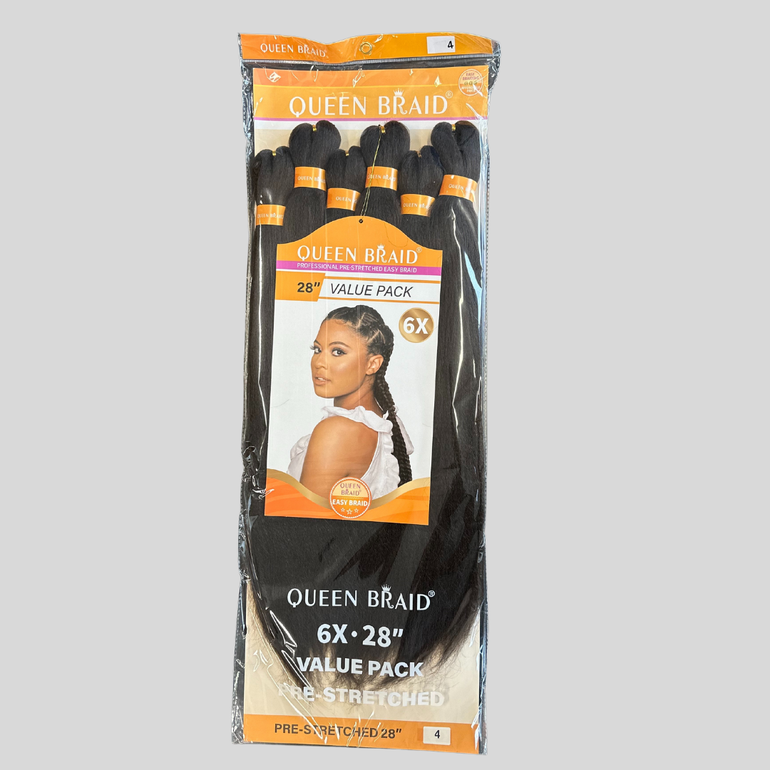 Queen Braids Pre Stretched – Gemakkelijke Vlechten 28'' (6x)