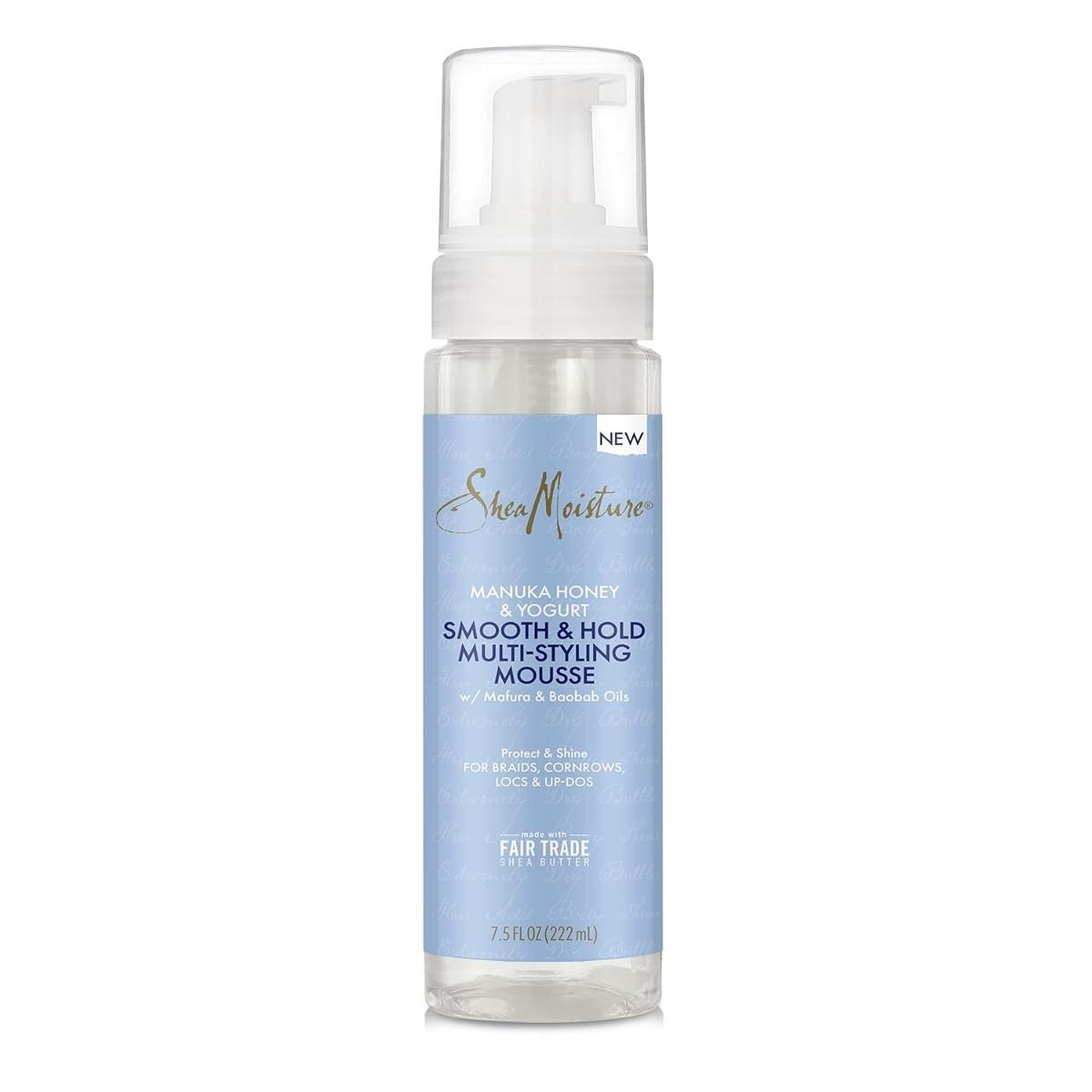 SheaMoisture Haarmousse – Glanzende Hold voor Alle Haartypen (222ml)