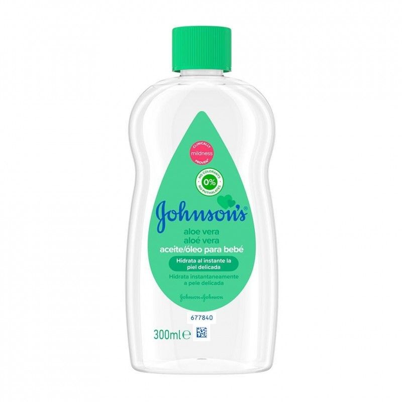 Johnson's Babyolie – Hydraterende Aloe Vera voor Baby's (300ml)