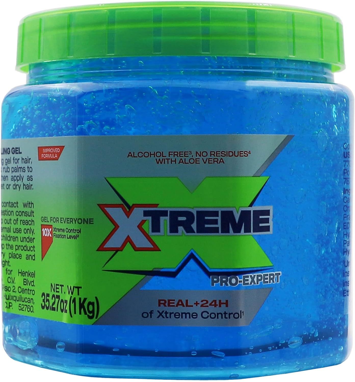 Xtreme Styling Gel – Alcoholvrij met Aloë Vera voor Alle Haartypes (1000g)