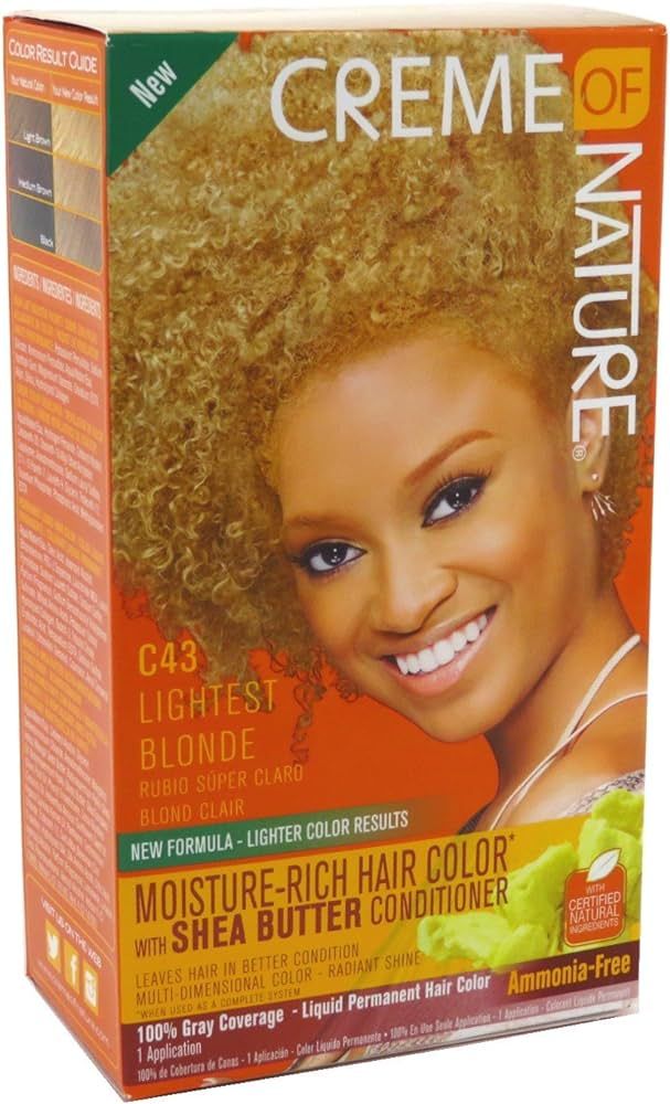 Creme Of Nature Haarkleur Kit – Vochtige Kleur voor Alle Haartypes (1x)