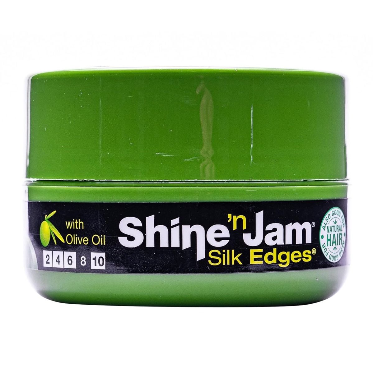 Ampro Shine 'n Jam Silk Edges – Glanzende Fixatie voor Natuurlijk Haar (63g)