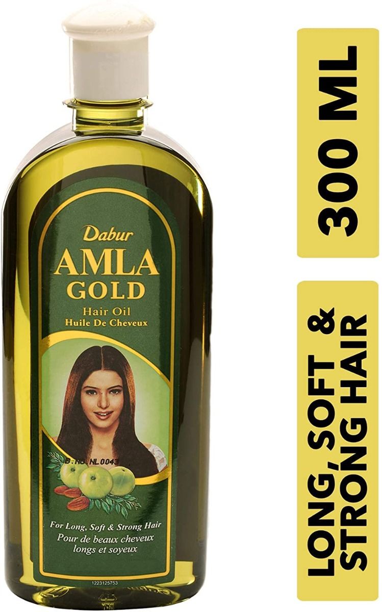 Dabur Amla Gold Olie – Versterkende Haarolie voor Alle Haartypen (300ml)