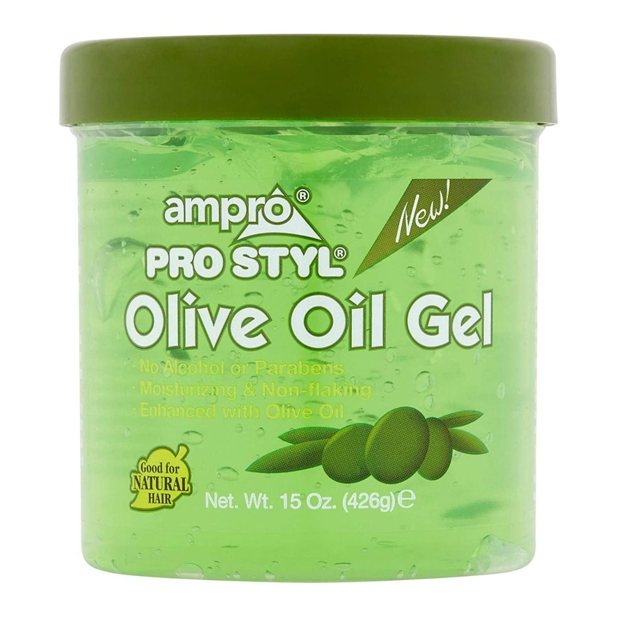 Ampro Olive Oil Gel – Hydraterende Gel voor Natuurlijk Haar (426g)