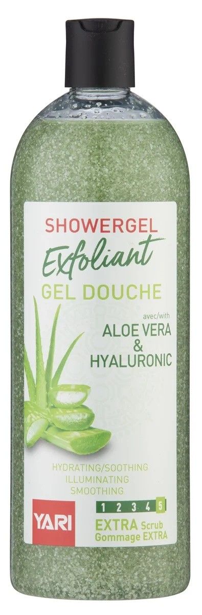Yari Exfoliant Shower Gel – Verfrissende Hydratatie met Aloë Vera (1000ml)