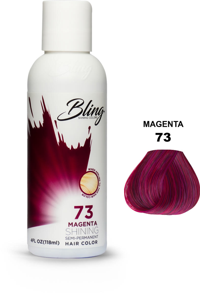 Bling Semi-Permanent Haarverf – Levendige Kleur 73 Megenta (118ml)
