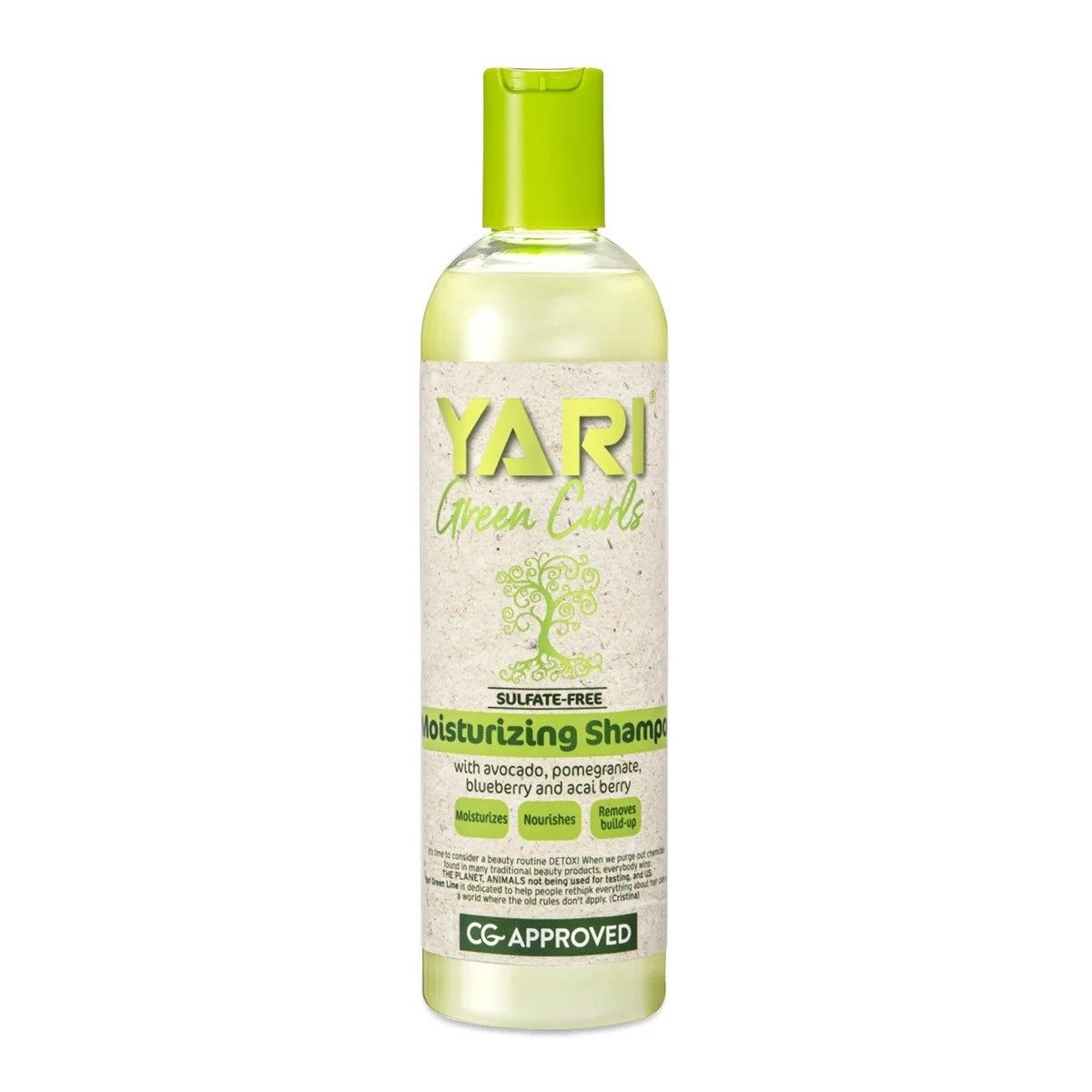Yari Green Curls Shampoo – Hydrerende Shampoo voor Krullend Haar (355ml)