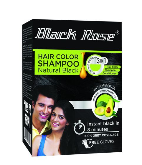 Black Rose Kleur Shampoo – Natuurlijke Zwart voor Alle Haartypes (15ml)