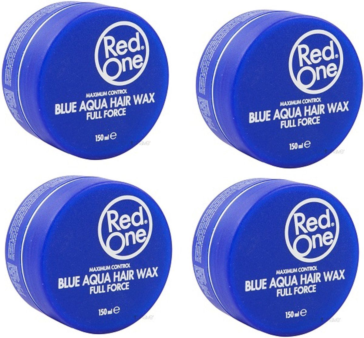 Red One Wax – Maximaal Controle Haarwax voor Alle Haartypes (4x150ml)