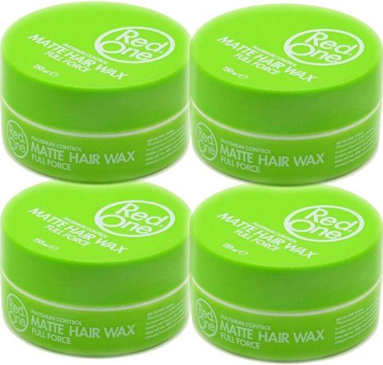 Red One Wax – Matte Haarwax voor Gezond Haar (4x150ml)