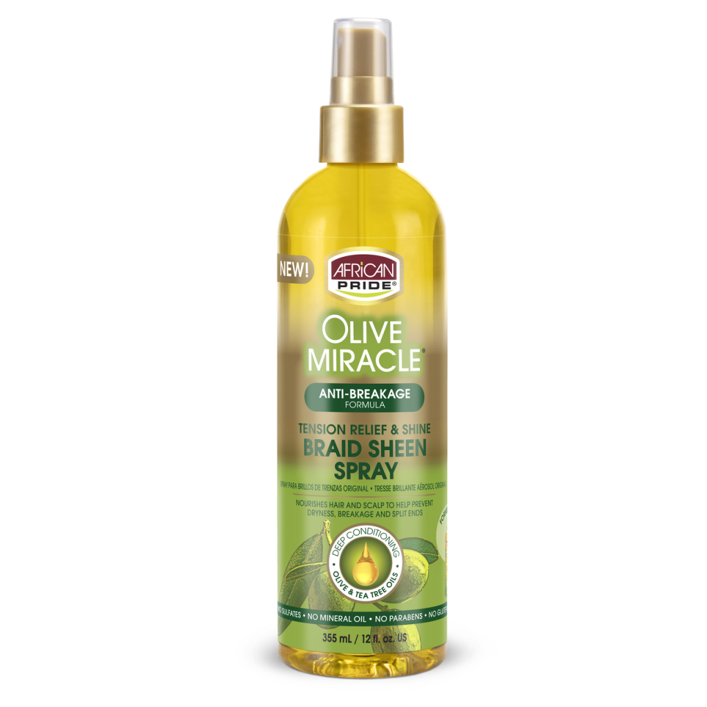 African Pride Braid Sheen Spray – Verlichting bij Braid Pijn (355ml)